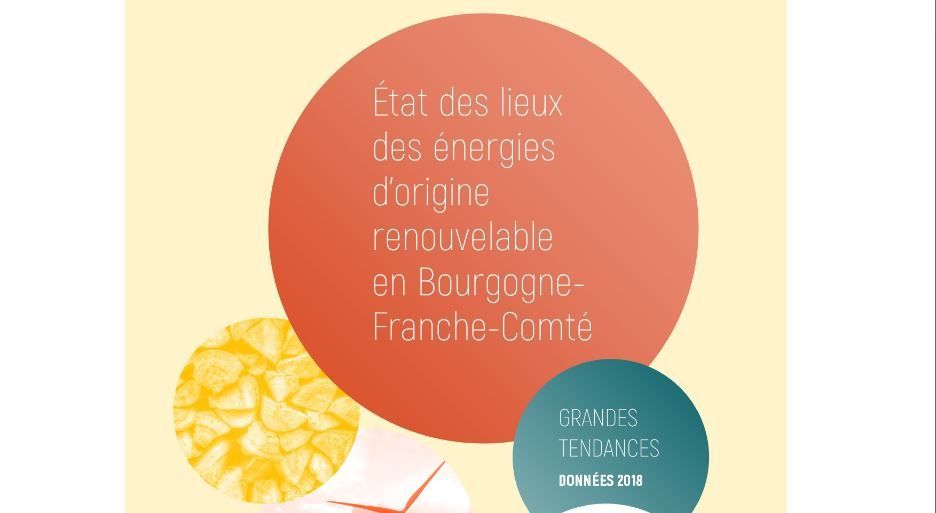 L'édition 2019 de l'état des lieux des énergies renouvelables en Bourgogne-France-Comté est en ligne