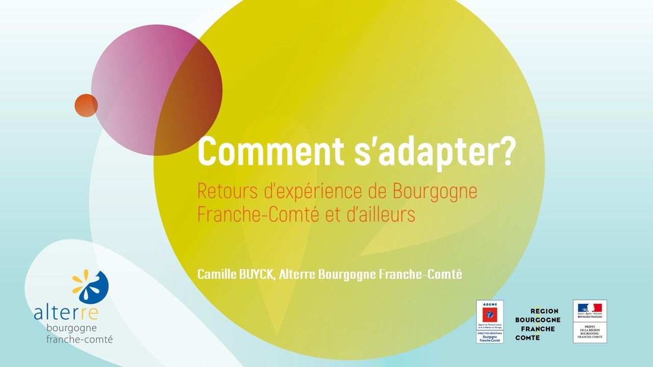 Participation au séminaire sur la stratégie d'adaptation au changement climatique du Conseil départementral de la Nièvre
