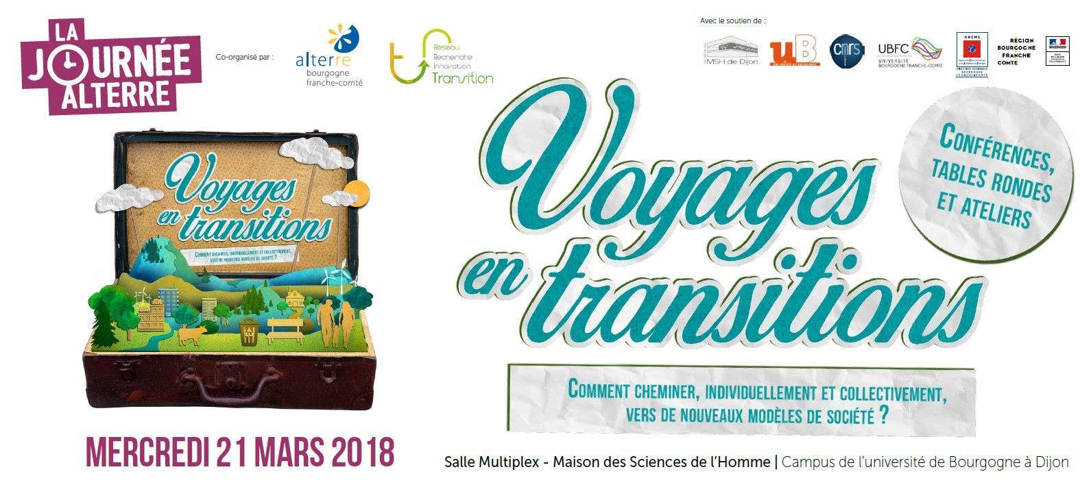 Journée Alterre le 21 mars à Dijon : inscriptions ouvertes !