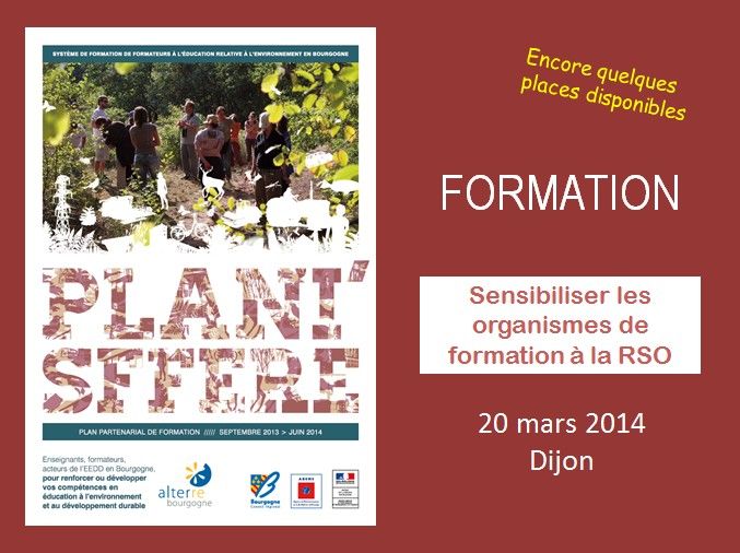 Sensibiliser les organismes de formation à la RSO