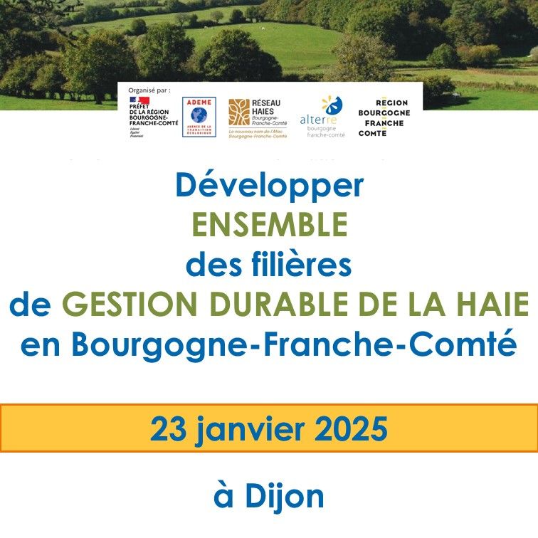 📅 Journée régionale des filières Haies