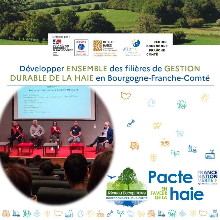 📚 Synthèse de la journée régionale : Développer Ensemble des filières de gestion durable de la haie en Bourgogne-Franche-Comté
